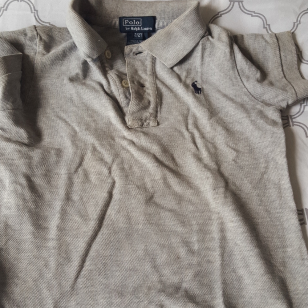 Used Gray polo shirt 2t.